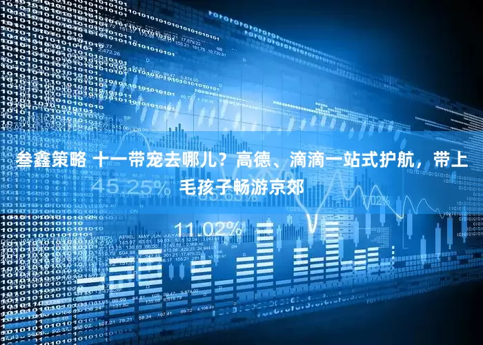 叁鑫策略 十一带宠去哪儿？高德、滴滴一站式护航，带上毛孩子畅游京郊